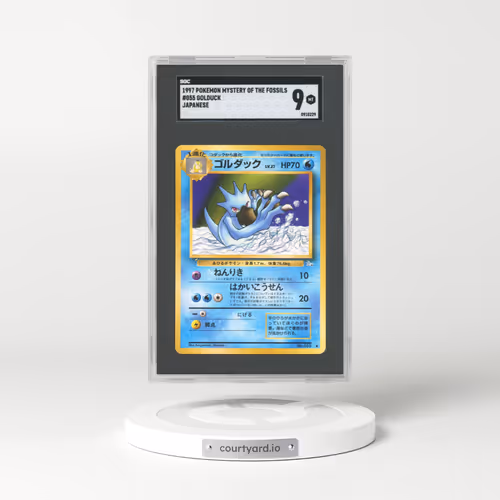 1997 Japanese Mystery of the Fossils #55 Golduck (SGC 9 MINT)