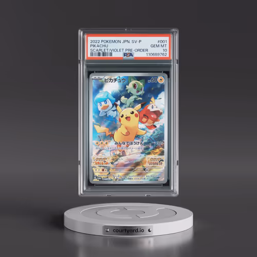 2022 Pokémon SV Promo #001 Pikachu - Scarlet & Violet Pre-Order (PSA 10 GEM MINT)
