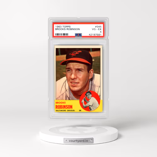 1963 Topps #345 Brooks Robinson (PSA 4 VG-EX)