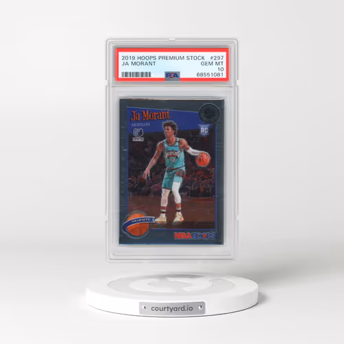 2019 Panini Hoops Premium Stock #297 Ja Morant (PSA 10 GEM MINT)