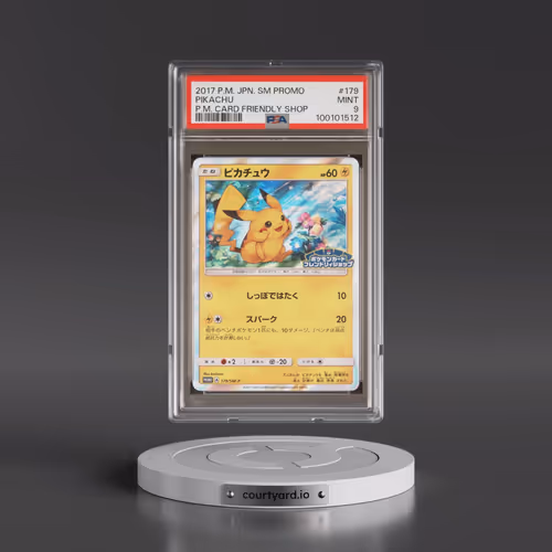 2017 Pokémon SM Promo #179 Pikachu - Pokemon Card Friendly Shop (PSA 9 MINT)