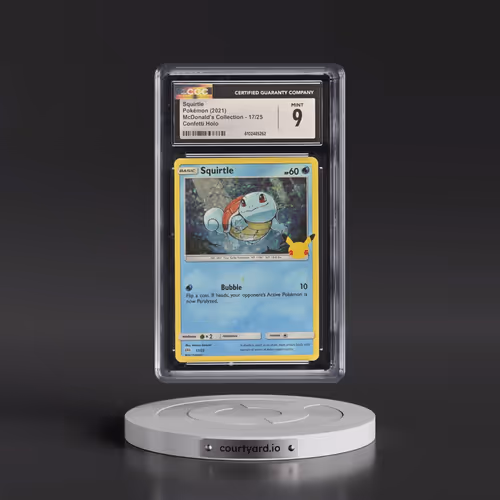 2021 McDonald's Collection 2021 #17/25 Squirtle - Confetti Holo (CGC 9 MINT)