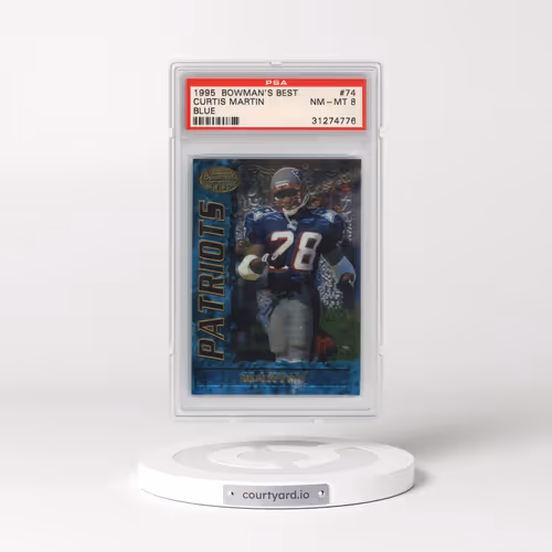 1995 Bowman's Best #74 Curtis Martin - Blue (PSA 8 NM-MT)