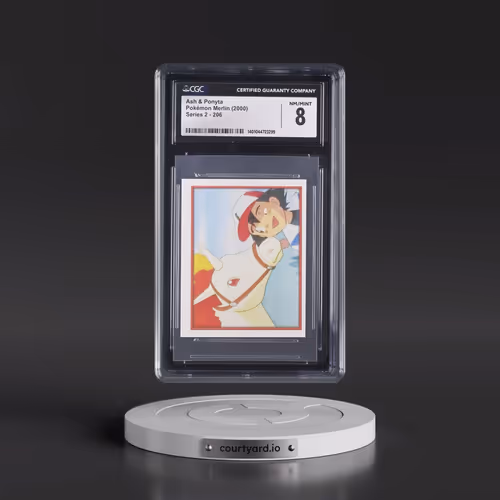 2000 Series 2 #206 Ash & Ponyta (CGC 8 NM-MT)