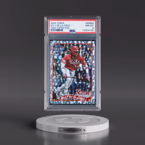 2024 Topps 1989 Topps Baseball #89B69 Elly de La Cruz - Foil (PSA 8 NM-MT)