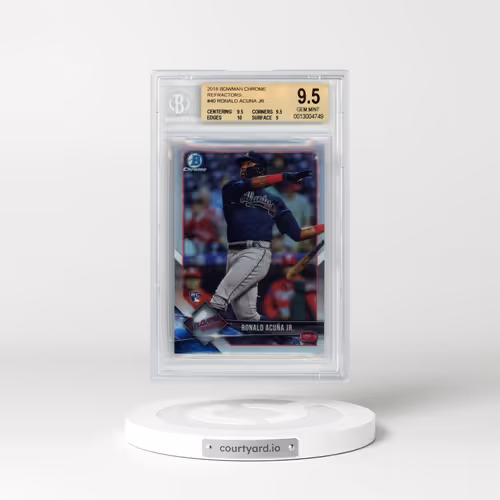2018 Bowman Chrome Refractors #40 Ronald Acuna Jr. (BGS 9.5 GEM MINT)