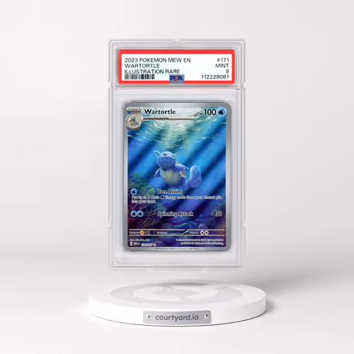 2023 Pokémon Mew EN-151 #171 Wartortle - Illustration Rare (PSA 9 MINT)