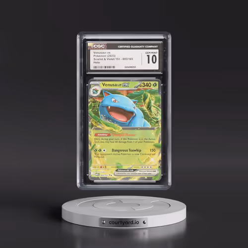 2023 Scarlet & Violet 151 - MEW EN #003/165 Venusaur ex - Holo (CGC 10 GEM MINT)