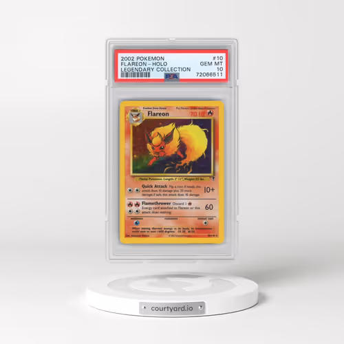 2002 Pokémon Legendary Collection #10 Flareon - Holo (PSA 10 GEM MINT)