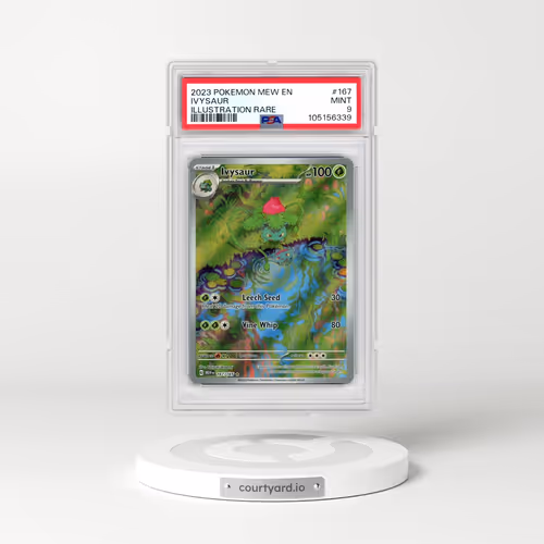 2023 Pokémon Mew EN-151 #167 Ivysaur - Illustration Rare (PSA 9 MINT)