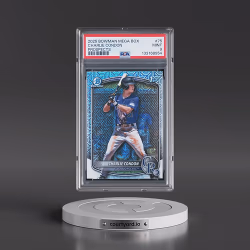 2025 Bowman Mega Box Chrome Prospects #75 Charlie Condon (PSA 9 MINT)