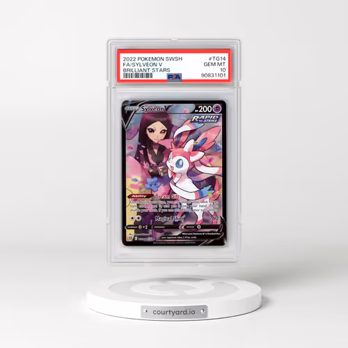 2022 Pokémon Sword & Shield Brilliant Stars #TG14 Sylveon V - Holo Full Art (PSA 10 GEM MINT)