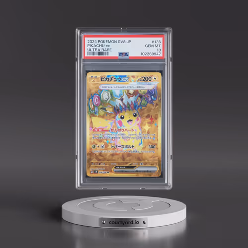 2024 Pokémon SV8-Super Electric Breaker #136 Pikachu EX - Holo Ultra Rare (PSA 10 GEM MINT)