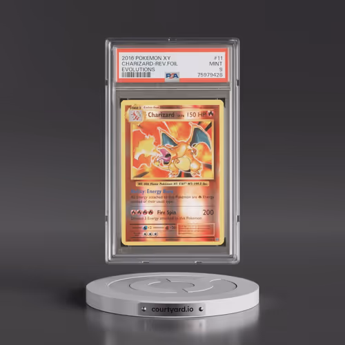 2016 Pokémon XY Evolutions #11 Charizard - Reverse Foil (PSA 9 MINT)