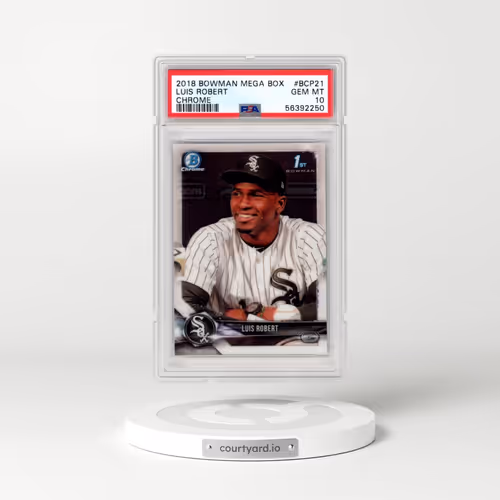 2018 Bowman Mega Box Chrome #BCP21 Luis Robert (PSA 10 GEM MINT)