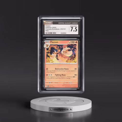 2025 Prismatic Evolutions - PRE EN #013/131 Flareon - Holo (CGC 7.5 NM+)