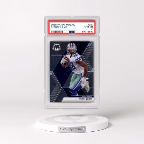2020 Panini Mosaic #207 Ceedee Lamb (PSA 10 GEM MINT)