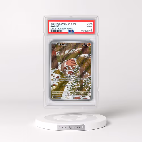 2025 Pokémon Jtg EN-Journey Together #165 Swinub - Illustration Rare (PSA 9 MINT)