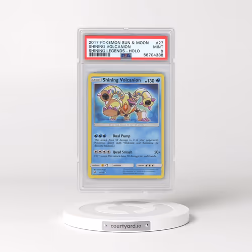 2017 Pokémon Sun & Moon Shining Legends #27 Shining Volcanion - Holo Holo (PSA 9 MINT)