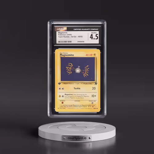 2000 Team Rocket #60/82 Magnemite - 1st Edition 1st Edition (CGC 4.5 VG-EX+)