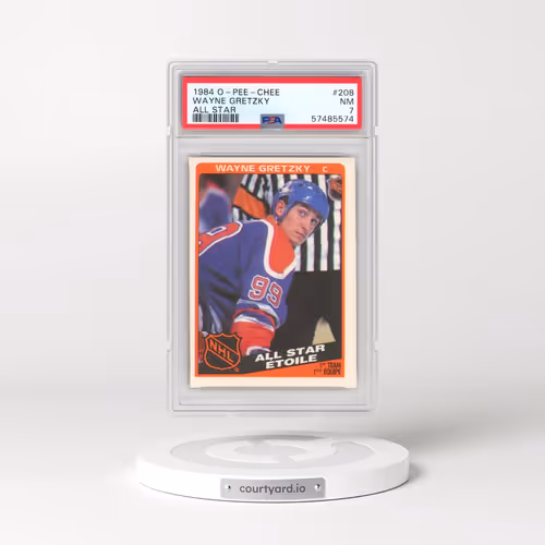 1984 O-Pee-Chee #208 Wayne Gretzky - All Star (PSA 7 NM)