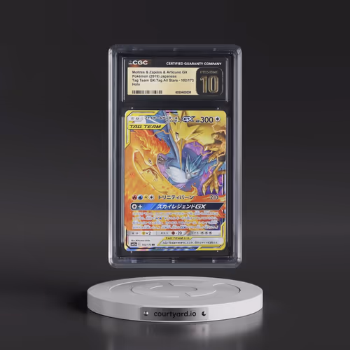 2019 Tag Team GX: Tag All Stars #102/173 Moltres & Zapdos & Articuno GX - Holo (CGC 10 PRIST