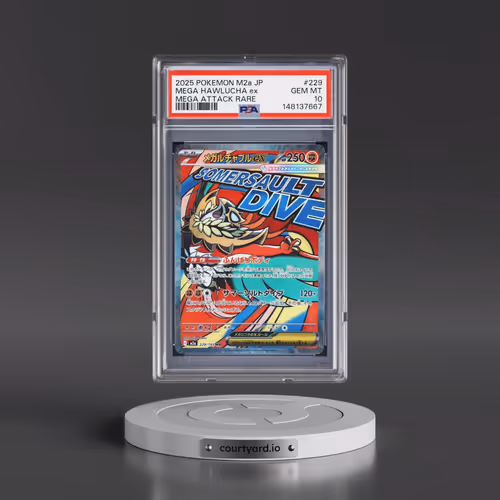 2025 Pokémon M2a-Mega Dream EX #229 Mega Hawlucha EX - Holo Mega Attack Rare (PSA 10 GEM MINT)