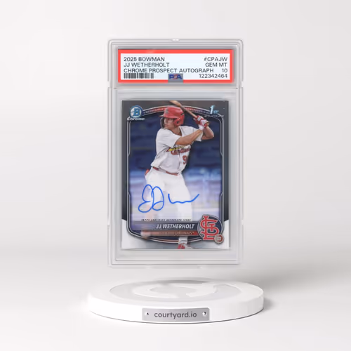 2025 Bowman Chrome Prospect Autographs #CPAJW JJ Wetherholt (PSA 10 GEM MINT)