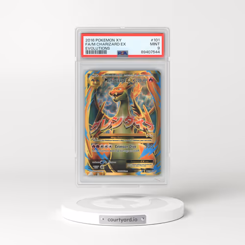 2016 Pokémon XY Evolutions #101 M Charizard EX - Holo Full Art (PSA 9 MINT)