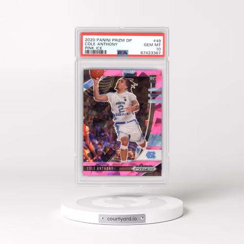2020 Panini Prizm Draft Picks #49 Cole Anthony - Pink Ice (PSA 10 GEM MINT)
