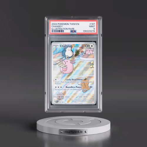 2024 Pokémon Twm EN-Twilight Masquerade #187 Chansey - Illustration Rare (PSA 9 MINT)