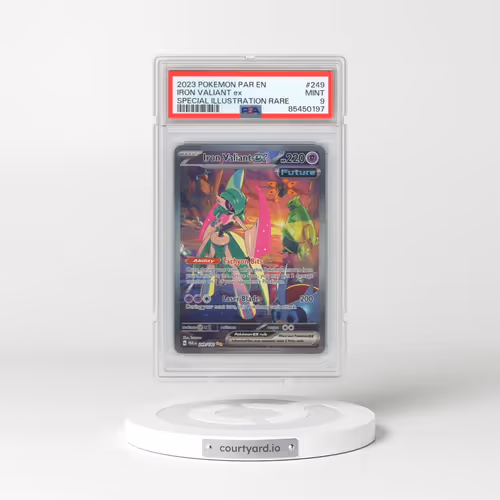 2023 Pokémon Par EN-Paradox Rift #249 Iron Valiant EX - Holo Special Illustration Rare (PSA 9 MINT)