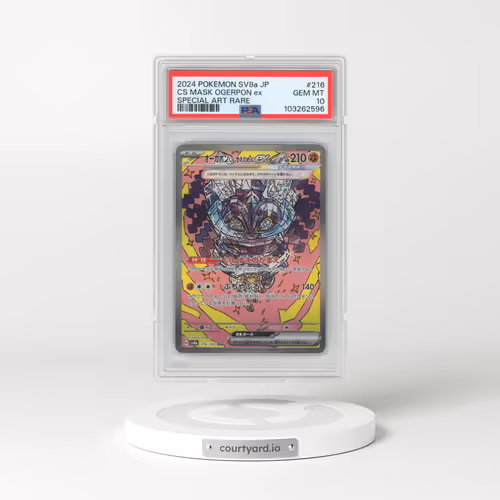 2024 Pokémon Sv8a-Terastal Fest EX #216 Cornerstone Mask Ogerpon EX - Holo Special Art Rare (PSA 10