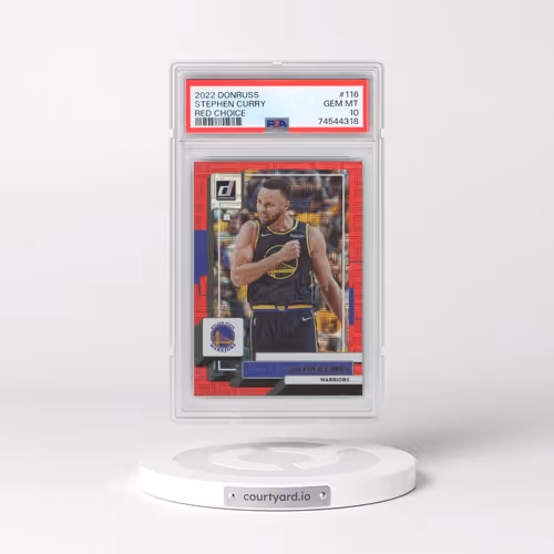2022 Panini Donruss #116 Stephen Curry - Red Choice (PSA 10 GEM MINT)