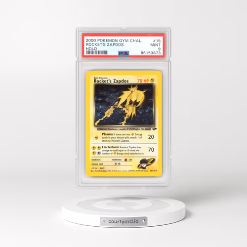 2000 Pokémon Gym Challenge #15 Rocket's Zapdos - Holo (PSA 9 MINT)