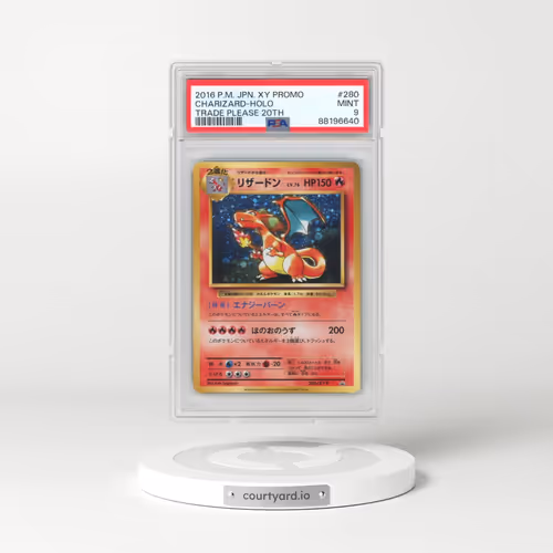 2016 Pokémon XY Promo #280 Charizard - Holo Trade Please 20th (PSA 9 MINT)