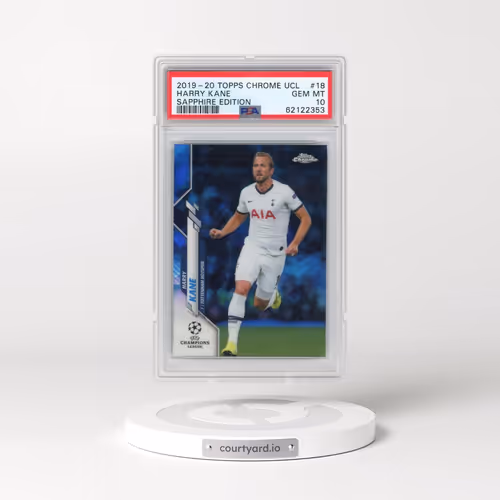 2019 Topps Chrome UEFA Champions League Sapphire Edition #18 Harry Kane (PSA 10 GEM MINT)