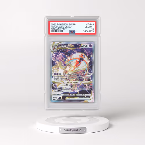 2023 Pokémon Sword and Shield Crown Zenith #GG46 Deoxys Vstar - Full Art (PSA 10 GEM MINT)