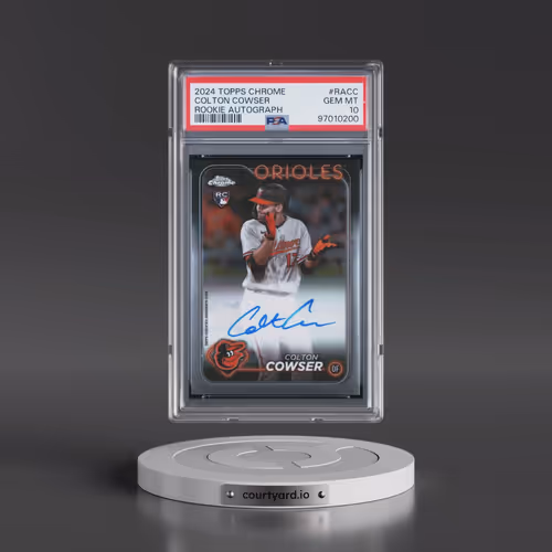 2024 Topps Chrome Rookie Autographs #RACC Colton Cowser (PSA 10 GEM MINT)