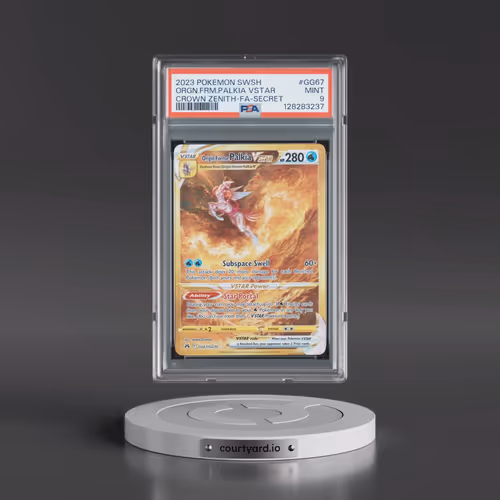 2023 Pokémon Sword and Shield Crown Zenith #GG67 Origin Forme Palkia Vstar - Full Art Secret (PSA 9