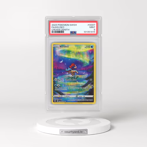 2023 Pokémon Sword and Shield Crown Zenith #GG07 Keldeo - Full Art (PSA 9 MINT)