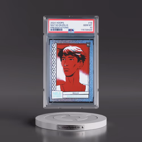 2024 Panini NBA Hoops Presentations #18 Matas Buzelis (PSA 10 GEM MINT)