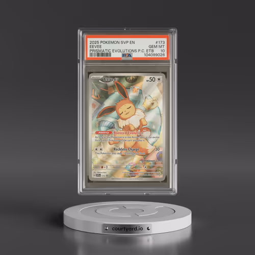 2025 Pokémon Svp EN-SV Black Star Promo #173 Eevee - Prismatic Evolutions Pokemon Center Elite Trainer Box (PSA 10 GEM MINT)