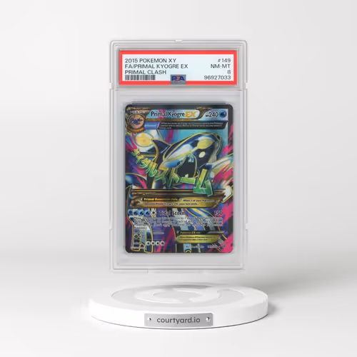 2015 Pokémon XY Primal Clash #149 Primal Kyogre EX - Holo Full Art (PSA 8 NM-MT)