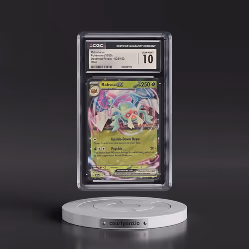 2025 Destined Rivals - DRI EN #025/182 Rabsca ex - Holo (CGC 10 GEM MINT)