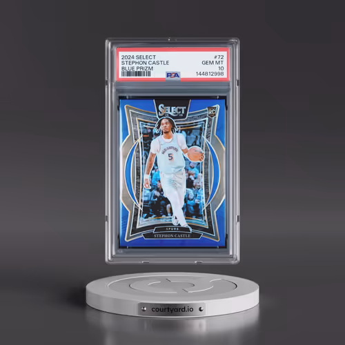 2024 Panini Select #72 Stephon Castle - Blue Prizm (PSA 10 GEM MINT)