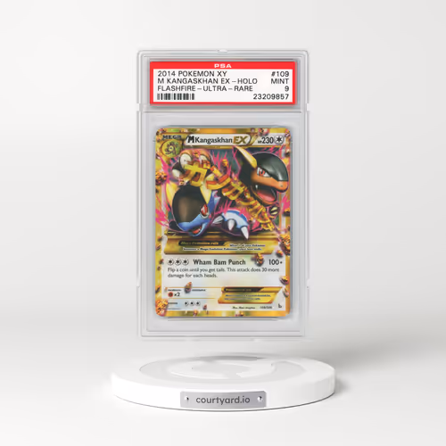 2014 Pokémon XY Flashfire #109 M Kangaskhan EX - Holo Ultra Rare (PSA 9 MINT)