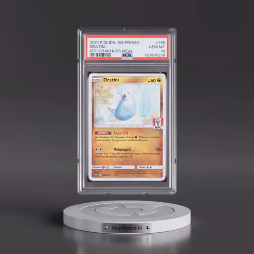 2021 Pokémon SM Promo #185 Dratini - Kfc Chaki Kids Meal (PSA 10 GEM MINT)