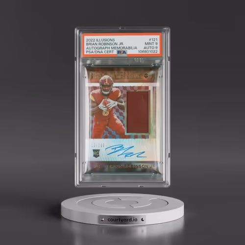 2022 Panini Illusions #121 Brian Robinson Jr. - Autograph Memorabilia (PSA 9 MINT)