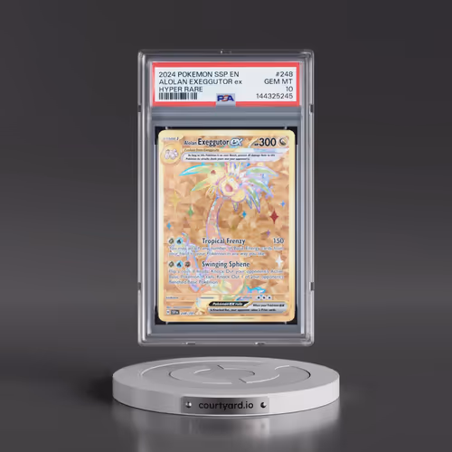 2024 Pokémon Ssp EN-Surging Sparks #248 Alolan Exeggutor EX - Holo Hyper Rare (PSA 10 GEM MINT)